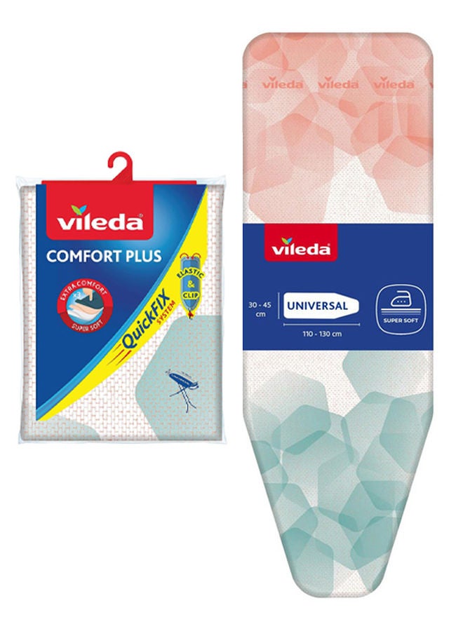 Vileda غطاء طاولة الكي كومفورت بلس لطاولة الكي العالمية بطول 110-130 × عرض 30-45 سم - Image 1