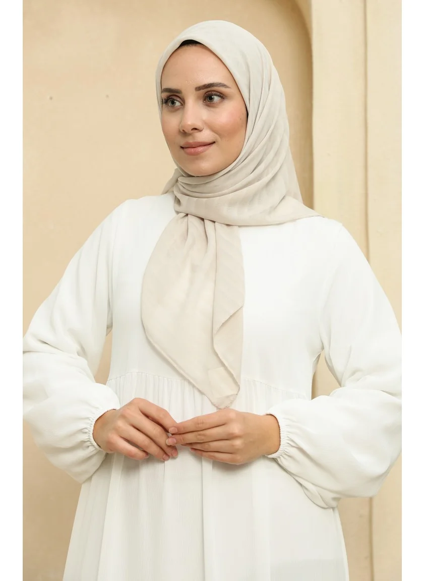 Sefa Merve Chiffon Scarf 2015-15 Light Beige