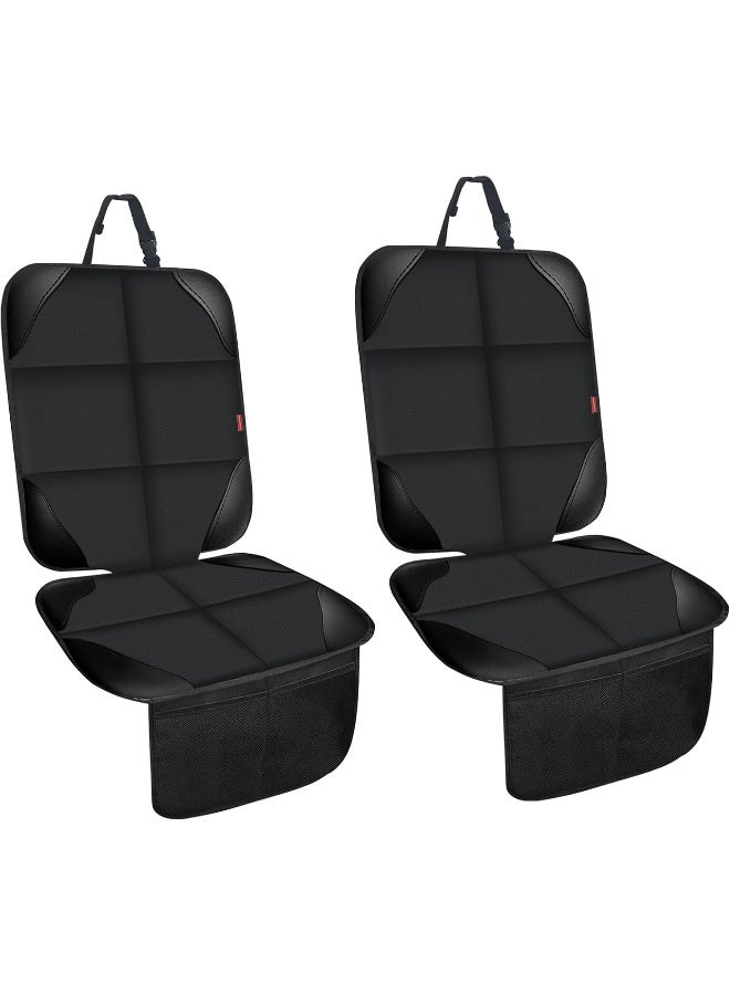 MORROLS Car Seat Protectors, 2 Pack Leather Seat Protectors for Child Car Seats - Image 1