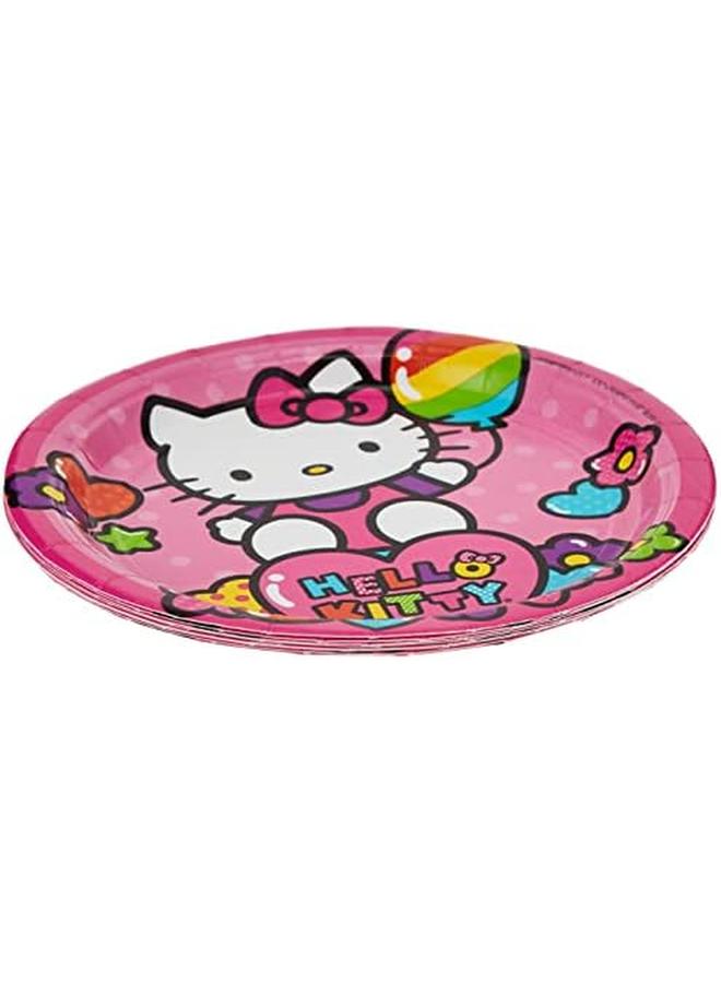 Amscan Hello Kitty Rainbow Round Plates - Image 2