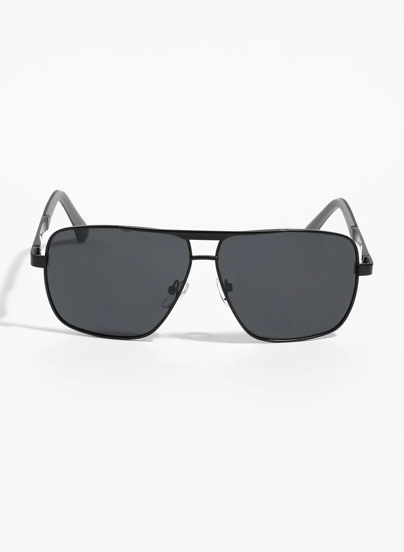 Haute Sauce Polarized Full Rim Aviator Sunglasses For Women