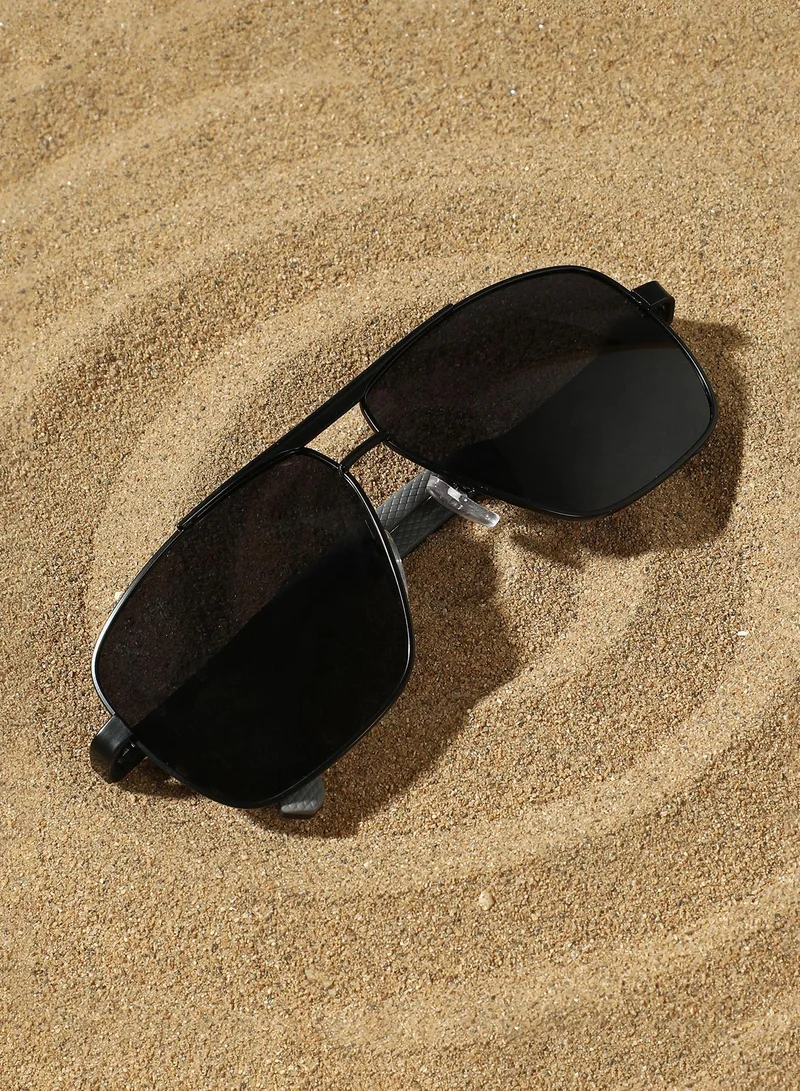 Haute Sauce Polarized Full Rim Aviator Sunglasses For Women