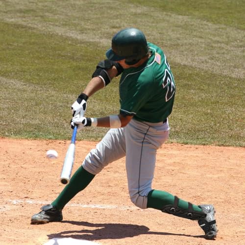 Hikeen Baseball Leg Guard Batters Shin and Foot Shield with Adjustable Straps Batting Softball Gear Suitable for Right Hand Left Hand Hitters for Adults - Image 3