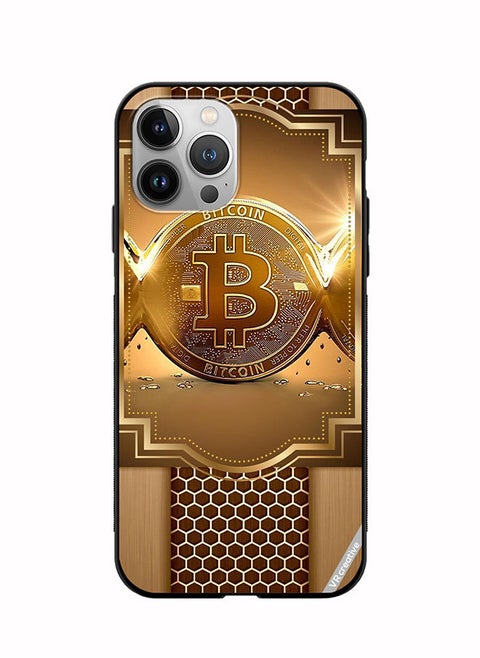 Protective Case Cover For Apple iPhone 12 Pro Max Royal Bitcoin Design Multicolour