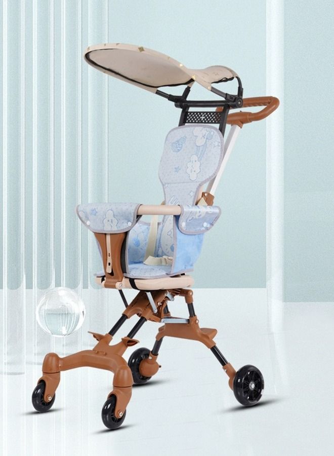Baby Stroller, Lightweight Travel Stroller with Reversible Toddler Seat - Travel Stroller for Toddlers Aged 1-3 - Compact Baby Stroller for Travel - Foldable, Sturdy, Safe