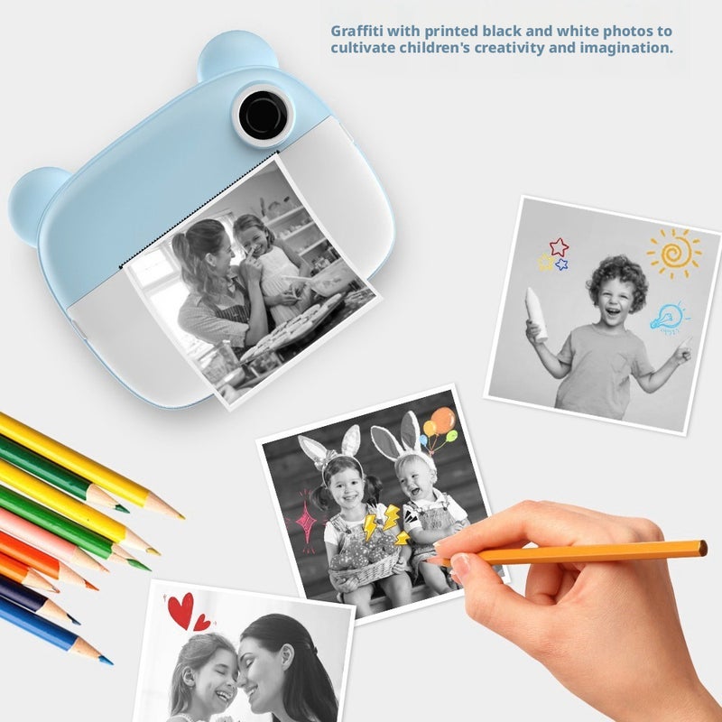 Kids Camera Toy Dual Lens Portable Instant Print for Children - Image 4