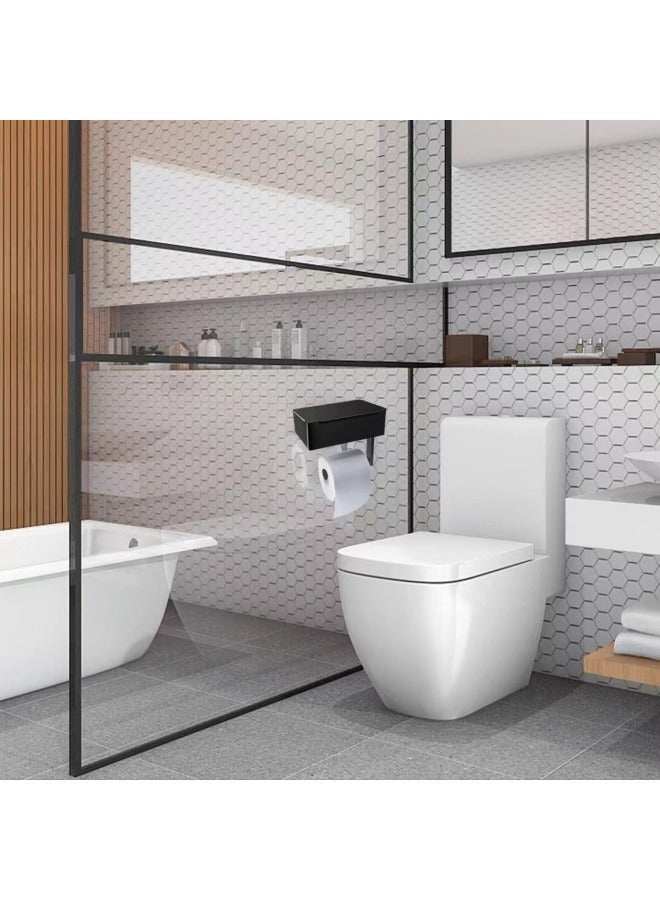 عام الفولاذ المقاوم للصدأ مناديل حامل لامعة حامل منشفة ورقية حمام مناديل سوداء حامل لا اللكم - Image 5