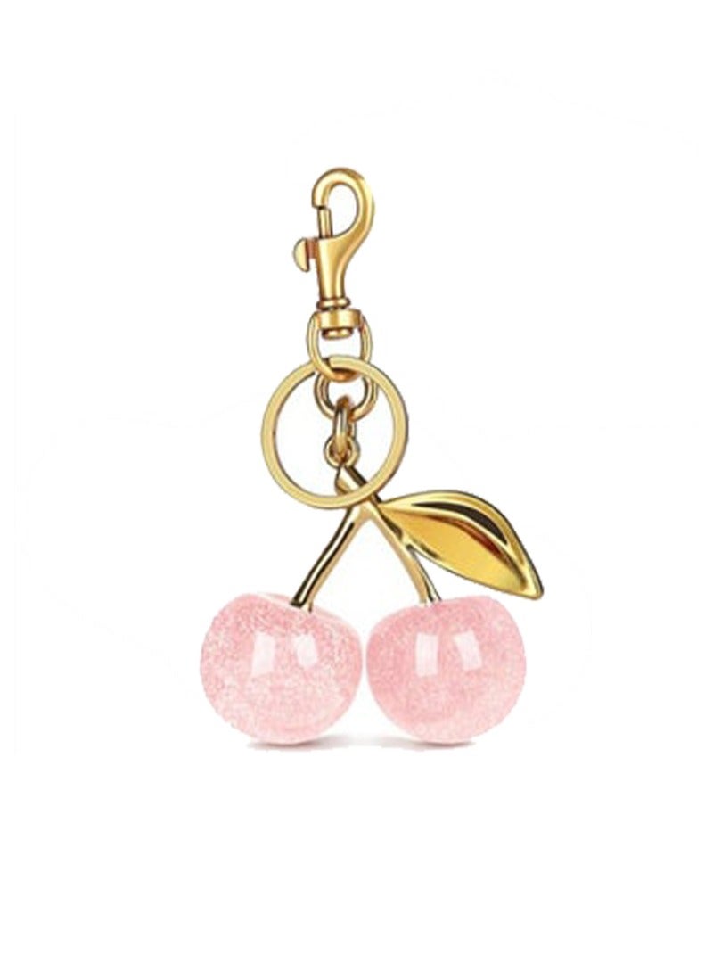 سلسلة مفاتيح كرز لطيفة للمحافظ وحقائب اليد، سلسلة مفاتيح السيارة، ديكور حقيبة اليد - Image 1