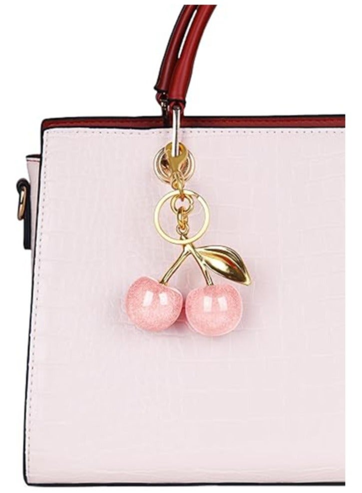 سلسلة مفاتيح كرز لطيفة للمحافظ وحقائب اليد، سلسلة مفاتيح السيارة، ديكور حقيبة اليد - Image 3