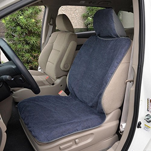 BDK UltraFit Waterproof Towel Seat Covers for Cars - 1 Piece Washable Cloth Car Seat Cover Towels Front Seats - Sweat Seats Protector for Gym, Swimming, Surfing, Running - Universal Fit for Most Cars - Image 3