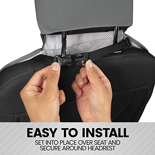 BDK UltraFit Waterproof Towel Seat Covers for Cars - 1 Piece Washable Cloth Car Seat Cover Towels Front Seats - Sweat Seats Protector for Gym, Swimming, Surfing, Running - Universal Fit for Most Cars - Image 4