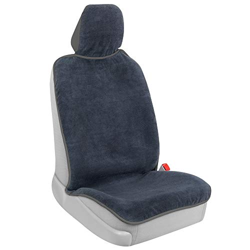 BDK UltraFit Waterproof Towel Seat Covers for Cars - 1 Piece Washable Cloth Car Seat Cover Towels Front Seats - Sweat Seats Protector for Gym, Swimming, Surfing, Running - Universal Fit for Most Cars - Image 1