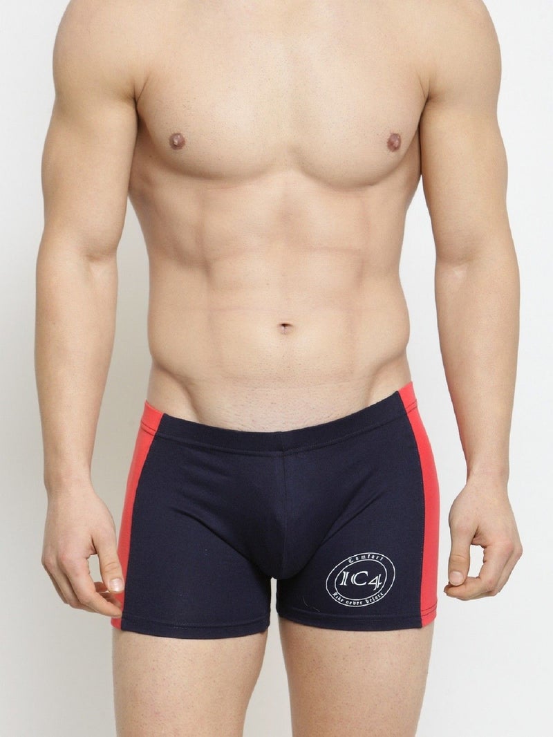 IC4 Store Men's Classic Trunk Navy and Red - Image 1