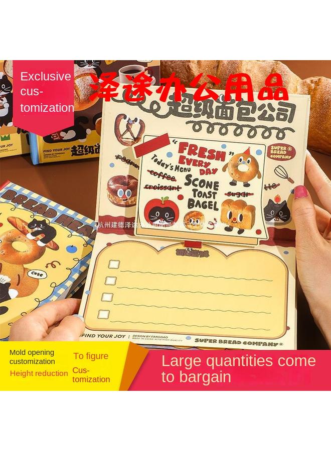 Bluejw Fang Dao | Bread Hand Book Suit Gift Box Girl's High Color Notebook Girl's Cute Hand Book Complete Set - Image 2