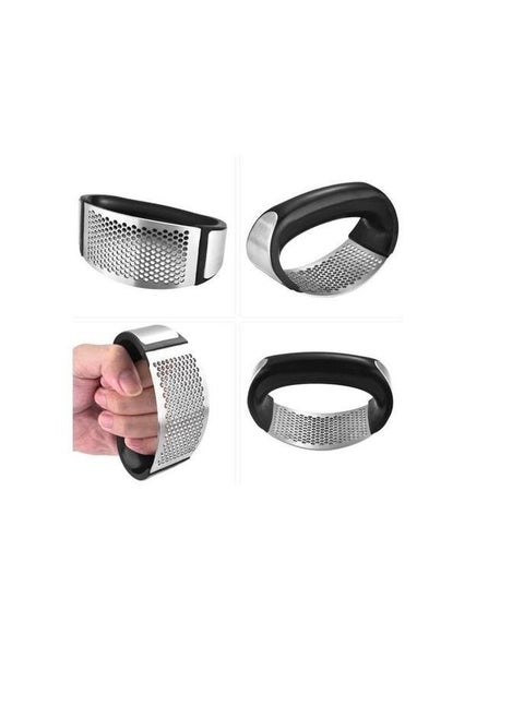 Garlic Press Rocker Ginger Crusher Squeezer With Comfortable Handle 4PC