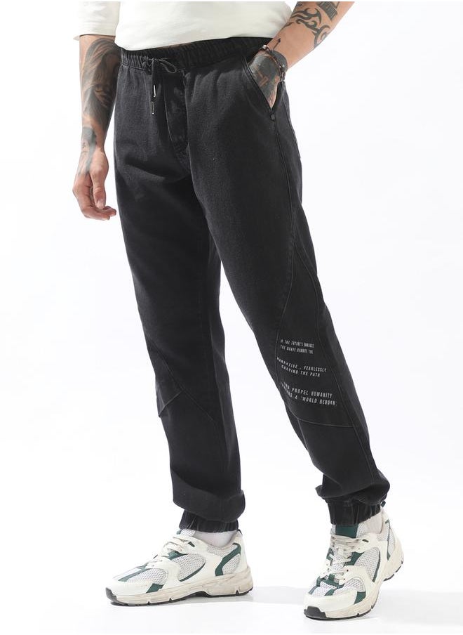 Hubberholme Men Comfort Straight Fit Mid-Rise Jeans Jogger  - Image 3