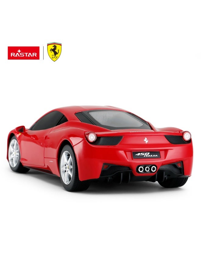 Rastar 1:18 Scale Ferrari 458 Italia Remote Control Car, Officially Licensed Ferrari RC Toy Car for Kids - Image 4