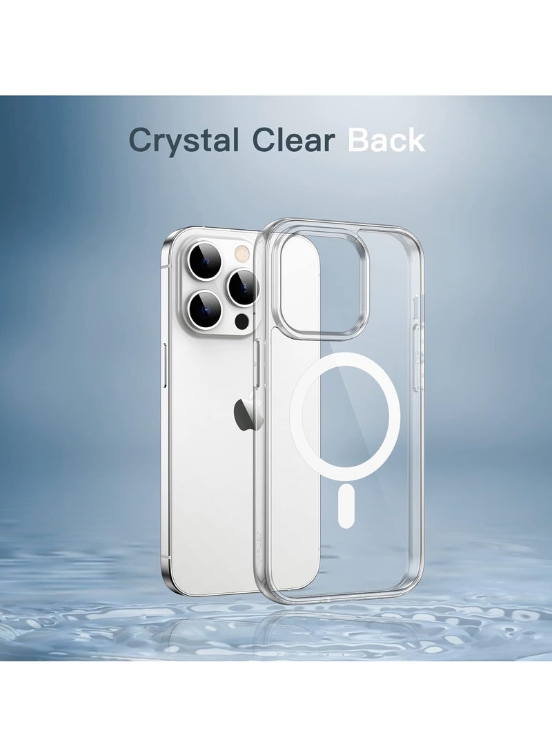 Jetech Magnetic Case for Iphone 13 Pro 6.1 Inch Compatible With Magsafe Wireless Charging Shockproof Phone Bumper Cover Anti Scratch Clear Back Clear - Image 5