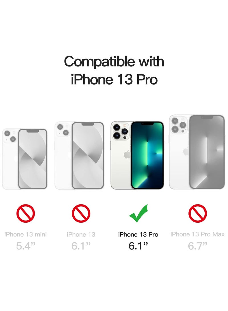 Jetech Magnetic Case for Iphone 13 Pro 6.1 Inch Compatible With Magsafe Wireless Charging Shockproof Phone Bumper Cover Anti Scratch Clear Back Clear - Image 2