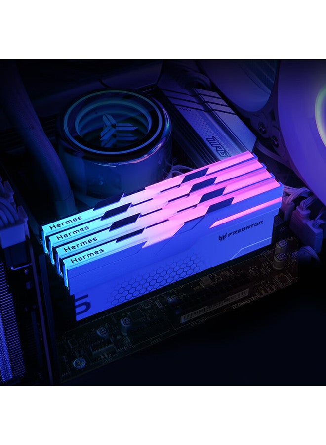 Predator Acer Predator 32gb Kit Ddr5 6000mhz Desktop Memory Module Hermes Ice Blade Series Rgb Light Bar Stone Black Ai Computer Accessory - Image 3