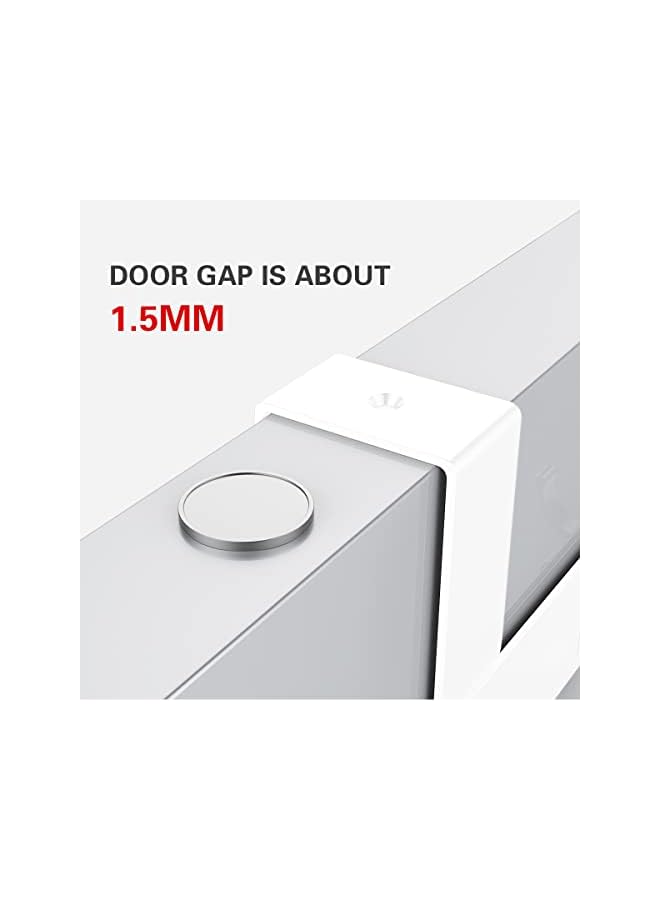 S-TOP Over the Door Hook Hanger Heavy Duty Coat Towel Bag Robe Storage - 6 Hooks Aluminum Brushed Finish (White) - Image 2