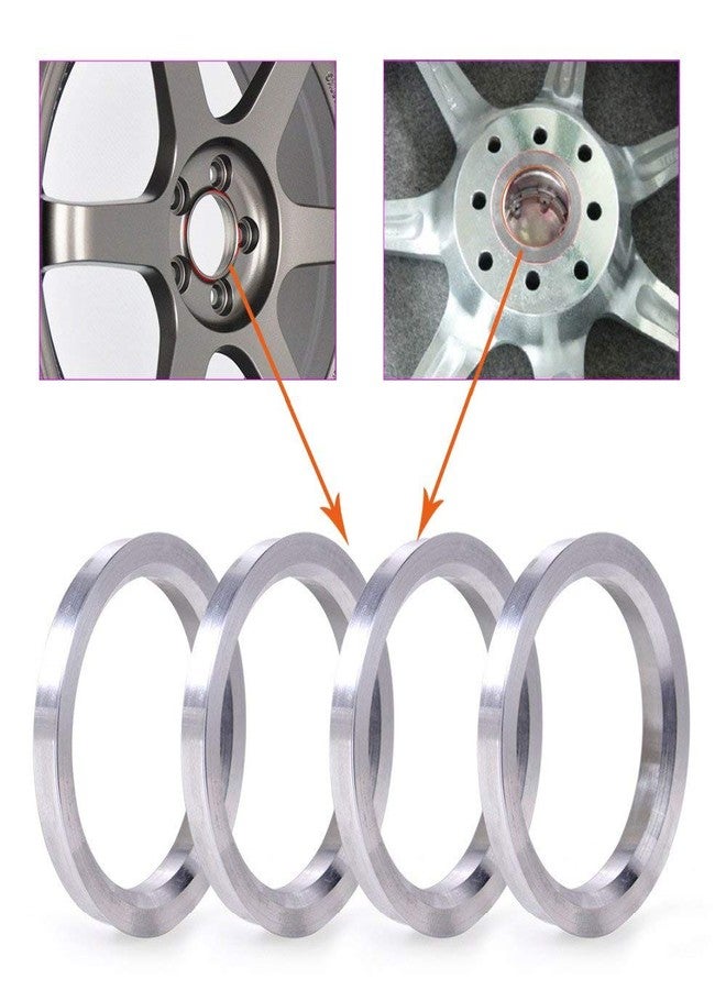 ZHTEAPR 4pc Wheel Hub Centric Rings 110 to 78.1 OD 110mm ID 78.1mm - Aluminium Alloy Wheel Hubrings 78.1 to 110 - Image 2