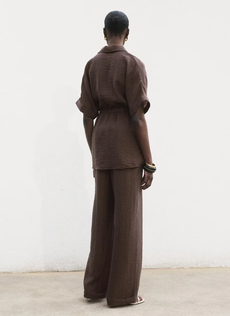 مانجو Lyocell shirt with adjustable waist