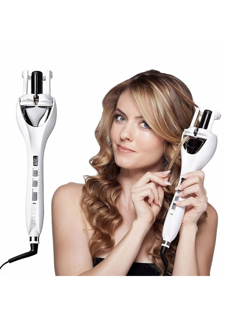 Instyler Auto Curler Hair Tool Tulip, Hair Wave Revolving Ceramic Barrel Curling Styler Iron White - Image 5