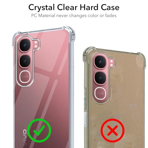 Jkobi غطاء خلفي شفاف مضاد للصدمات لجهاز Vivo Y31 5G (حافظة مضادة للاصفرار | حماية من السقوط والكاميرا | بولي كربونات صلب) - Image 3