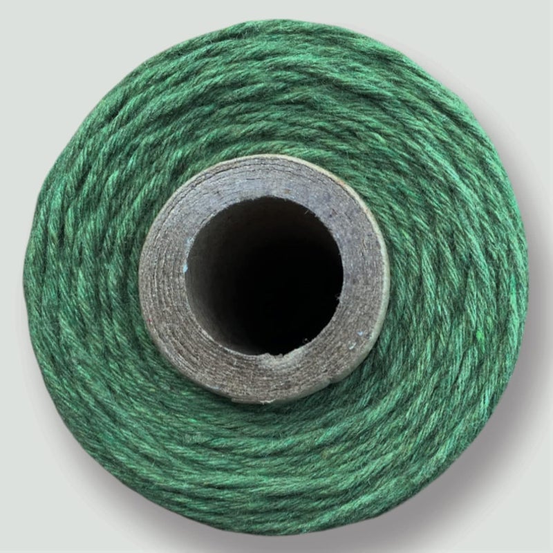MARI - Recycled Cotton Crochet Yarn - Regular Yarn - Dark Green - 100 Grams - 200 Metres. - Image 3
