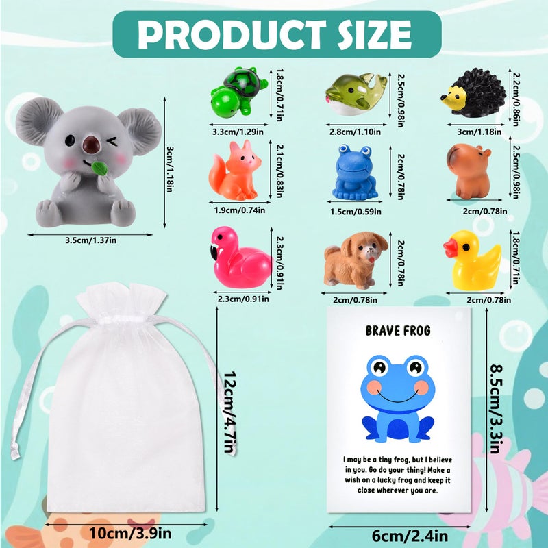 PAPPYN-A 30 Sets Employee Appreciation Gifts Bulk for Coworkers Team Staff Thank You Gifts Organza Bags Back to School Resin Animal Pun Inspirational Note Cards for Office Teacher Volunteer Nurse - Image 2