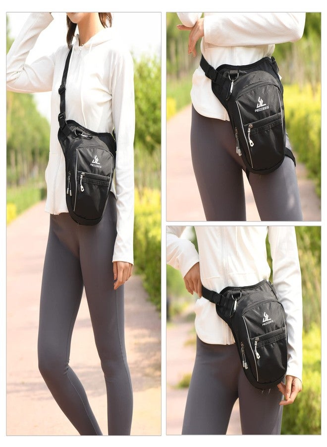 Peicees Leg Bag for Men Fanny Packs Women Men Outdoor Thigh Bags Motorcycle Ride Crossbody Backpack - Image 2