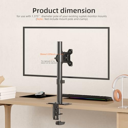 Suptek Single Head and Plate Vesa Pole Mount Bracket for Suptek Monitor Mount,1 Pack(MD6TB) - Image 3