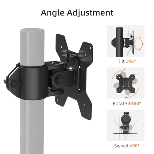 Suptek Single Head and Plate Vesa Pole Mount Bracket for Suptek Monitor Mount,1 Pack(MD6TB) - Image 4