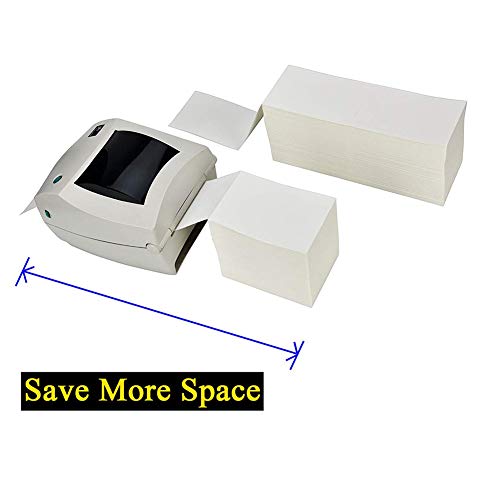 Immuson Fanfold 4 x 6 Direct Thermal Shipping Labels with Perforations, 1000 Labels, Permanent Adhesive, White Mailing Labels for Zebra Thermal Printer - Image 5