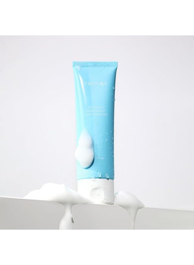 TRIMAY Hyaluron Amino Boost Foam Cleanser 120ml | Korean Hydrating Facial Cleanser with 9 Hyaluronic Acids, 17 Amino Acids & Ceramides | Deep Cleansing Face Wash for Dry & Sensitive Skin - Image 2