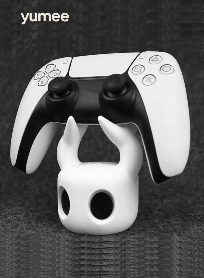 yumee 3D Printed White PVC Controller Stand with Hollow Anime Figure Minimalist Gaming Holder 12CM Decor for Daily Use and Home Display - Image 4
