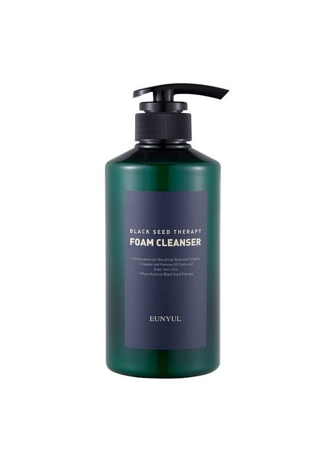 Eunyul Blackseed Foam Cleanser 16.9Fl.Oz (500Ml) Korean Skincare Cosmetics Pump Type Large Size Foam Cleansing For Deep Cleansing & Hydration After Face Washing Cleansing Gel  - Image 2