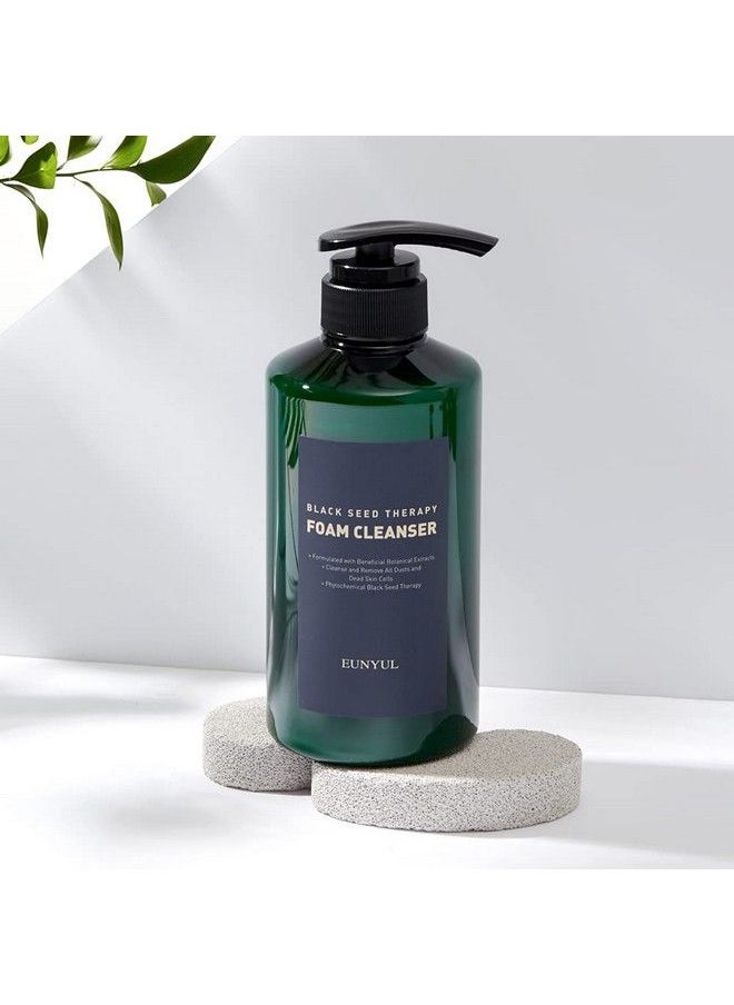 Eunyul Blackseed Foam Cleanser 16.9Fl.Oz (500Ml) Korean Skincare Cosmetics Pump Type Large Size Foam Cleansing For Deep Cleansing & Hydration After Face Washing Cleansing Gel  - Image 3