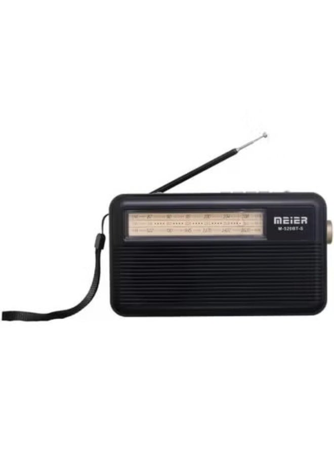 MEIER 3-band radio with rechargeable solar-powered lamp, M-520BT-S - Image 2