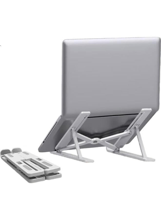 Jplayer Laptop Stand Cooling Bracket Folding Heightening Stand Portable Adjustable Vertical Laptop Gaming Stand Apple Savior Xiaoxin Huawei Universal White - Image 3