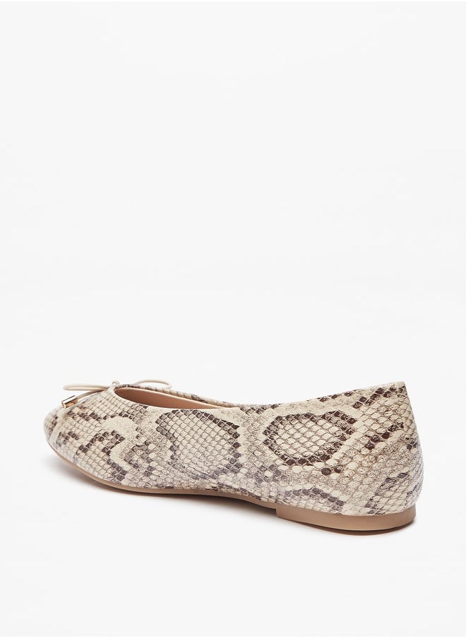 Celeste Women's Textured Slip-On Ballerina Shoes  - Image 3