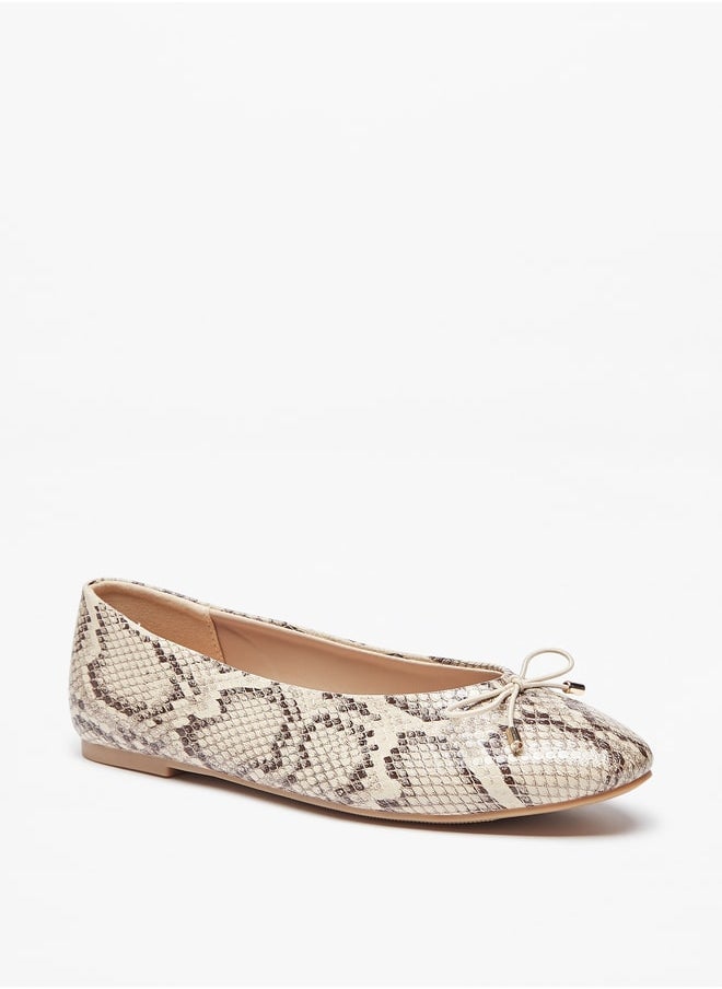 Celeste Women's Textured Slip-On Ballerina Shoes  - Image 2