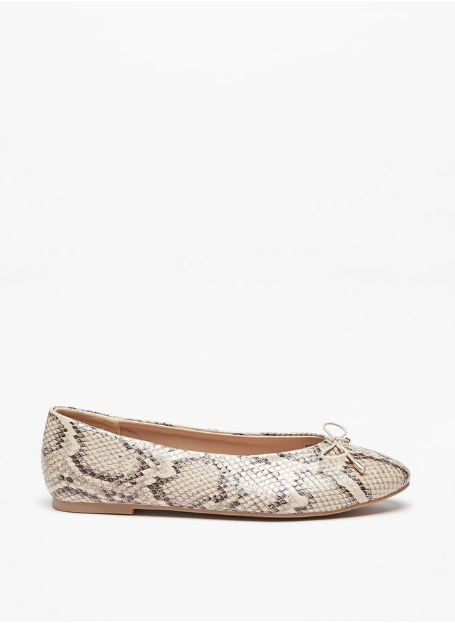 Celeste Women's Textured Slip-On Ballerina Shoes  - Image 1