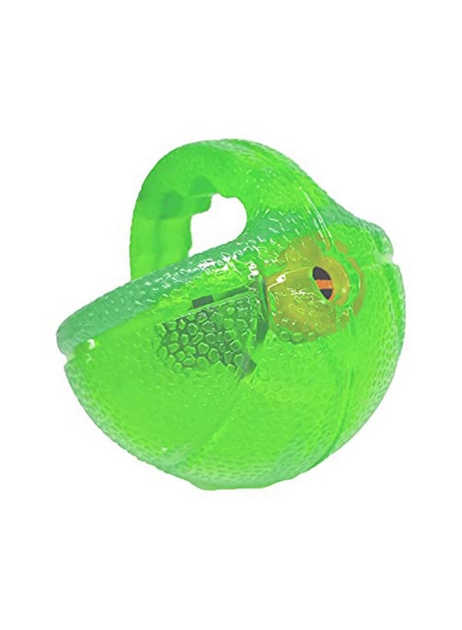 إيميلي بيتس لعبة كرة طعام الكلاب Iq Treat Ball، موزع طعام الكلاب، تنظيف الأسنان، مضغ، غير سام، مطاط متين، لعبة مضغ تصدر صوت صرير للكلاب الصغيرة والمتوسطة والكبيرة (أخضر) - Image 1