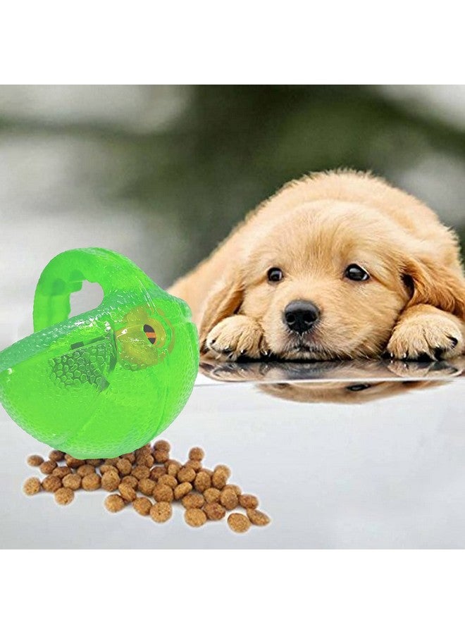 إيميلي بيتس لعبة كرة طعام الكلاب Iq Treat Ball، موزع طعام الكلاب، تنظيف الأسنان، مضغ، غير سام، مطاط متين، لعبة مضغ تصدر صوت صرير للكلاب الصغيرة والمتوسطة والكبيرة (أخضر) - Image 5
