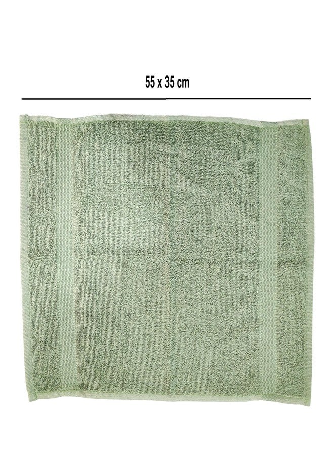 Caslino Cotton Hand Towels Set of 4 Coral Red Olive Green Soft Absorbent 400 GSM Fabric 55x35 cm Skin Friendly Multipurpose Towel for Men Women Travel Gym Guest Bathroom Daily Use Essentials Pack - Image 5