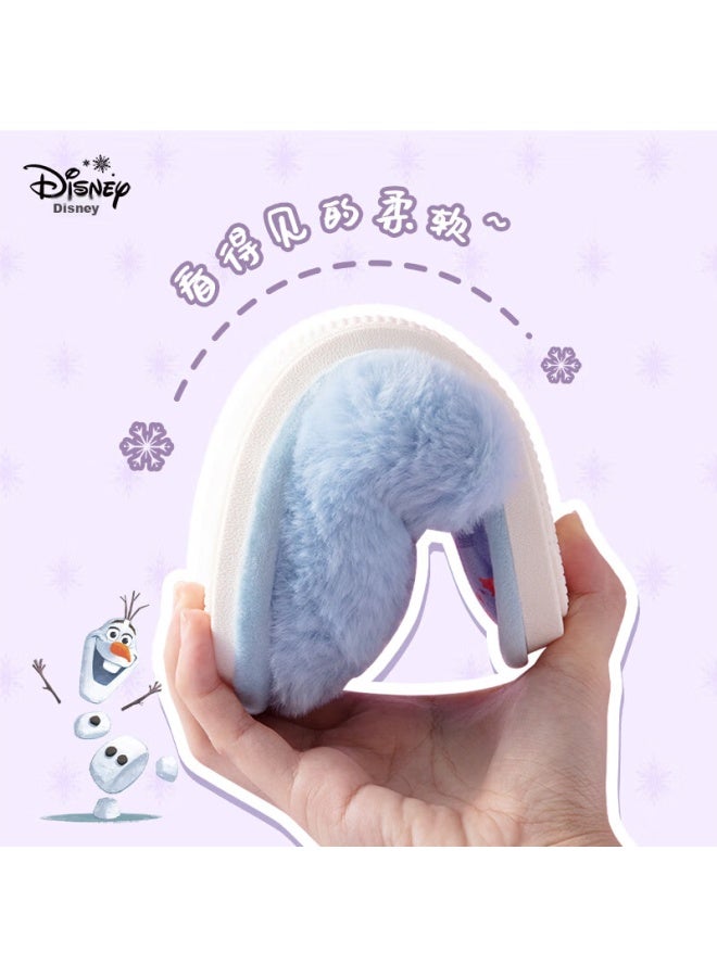 Disney Disney Children's Cotton Slippers, Girls' Cotton Slippers For Autumn And Winter, Baby Cotton Slippers, Non-slip Children's Slippers, Blue  - Image 5