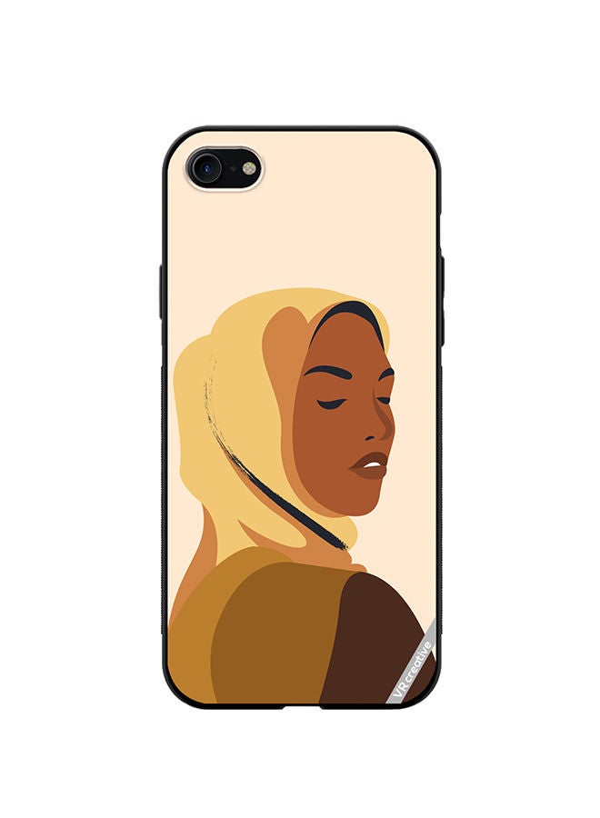 VR CREATIVE Protective Case Cover For Apple iPhone 7/8/SE 2020 Cartoon Woman Shape Design Multicolour - Image 1