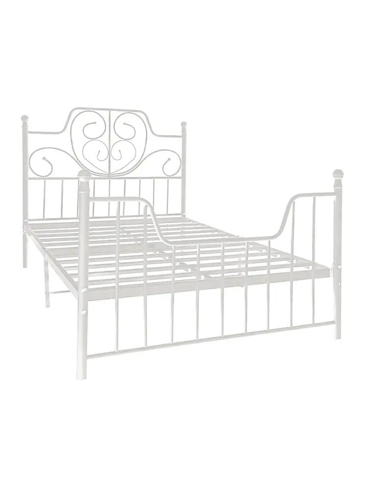 Qasr Albayan - Bed frame, white, 200x180 cm - Image 1